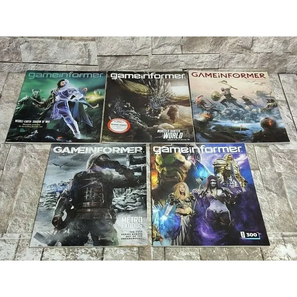 Lot Of 5 Game Informer Magazine Issues 294, 296, 298, 299, 300